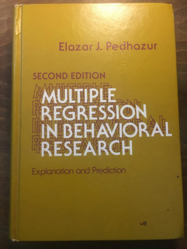 Multiple regression in behavioral research