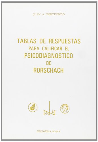 Tablas De Respuestas Para Calificar El Psicodiagnóstico De Rorschach