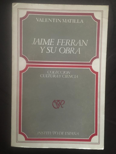 JAIME FERRÁN Y SU OBRA 