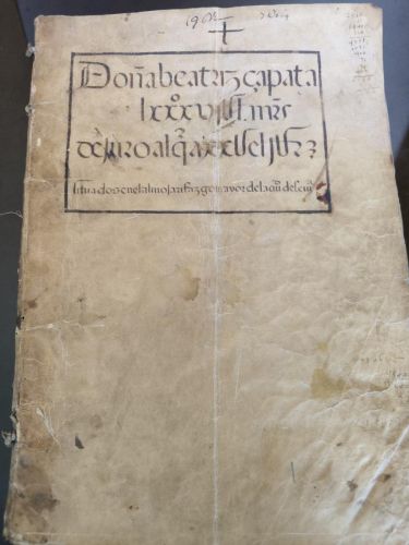 (Manuscrito) Juro de Doña Beatriz Zapata, monja del Monasterio de Ntra. Sra. de Constantinopla sobre las rentas del almojarifazgo mayor de Sevilla