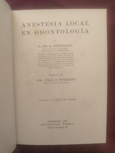 Anestesia local en odontología
