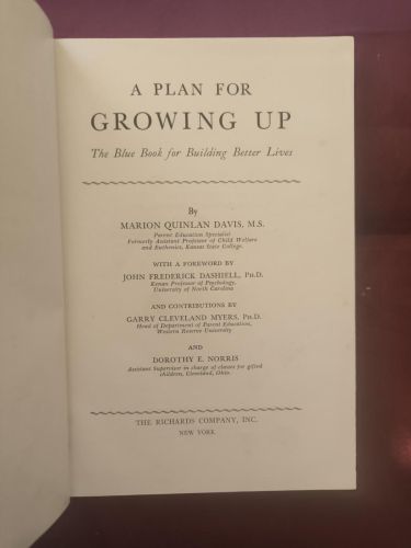 A Plan for Growing Up: The Blue Book for Building Better Lives