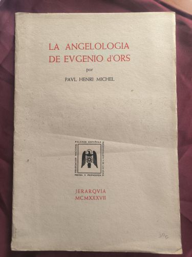La angeología de Eugenio d'Ors