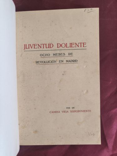 Juventud doliente: Ocho meses de revolución en Madrid