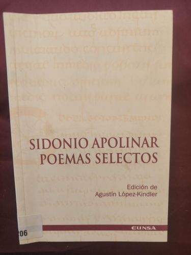 Sidonio Apolinar, poemas selectos