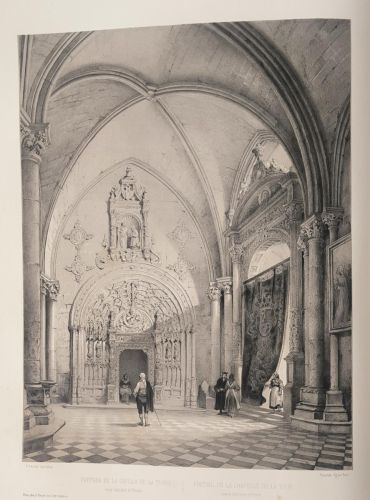 Puerta de los Canónigos en la capilla de la torre de la Catedral de Toledo