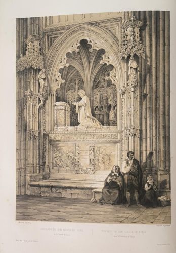 Sepulcro del canónigo Don Alonso de Rojas, en uno de los costados del crucero de la Catedral de Toledo