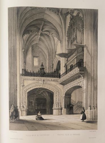 Coro de la capilla Real de Santa María, vulgo la antigua, en Fuenterrabía 