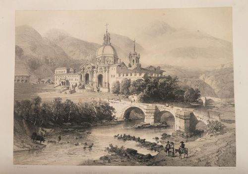 Vista exterior del colegio Imperial de San Ignacio de Loyola, sito entre Azpeitia y Azcoitia