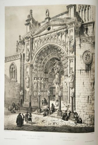 Fachada y puerta de los Leones (Toledo)