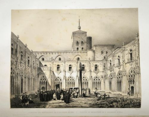 Claustro del monasterio de San Salvador en Oña