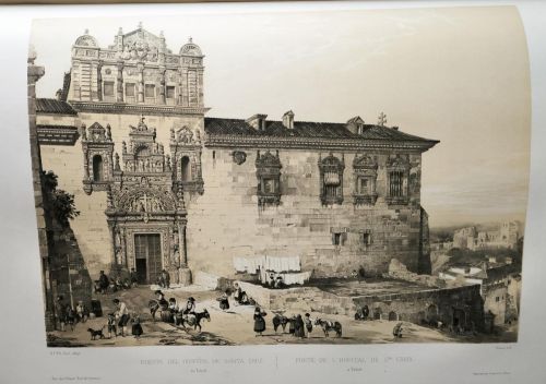 Puerta del hospital de Santa Cruz en Toledo