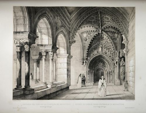Entrada al coro del monasterio de Santa María de las Huelgas de Burgos