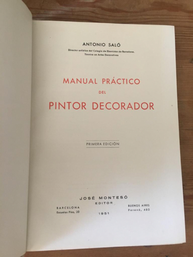 Manual Práctico del Pintor Decorador 