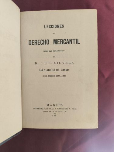 Lecciones de derecho mercantil